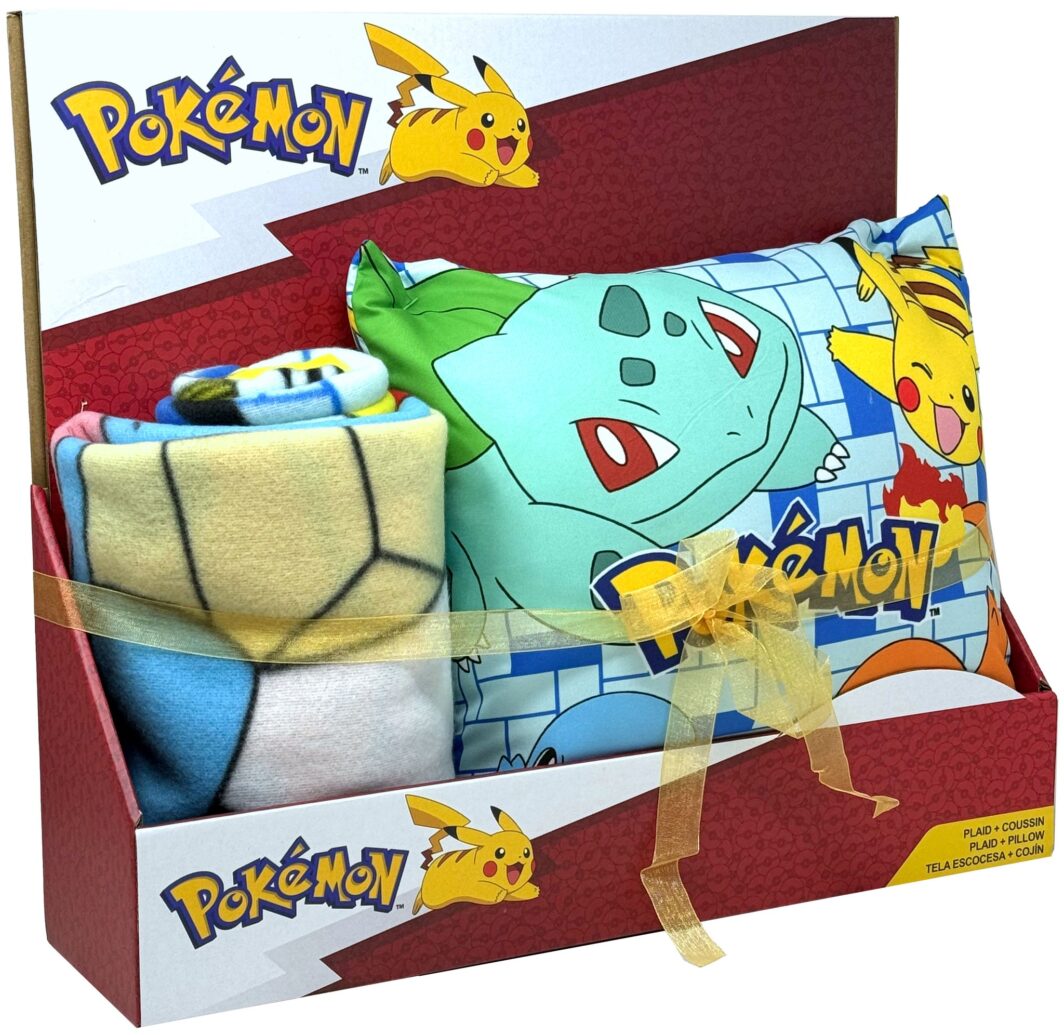 PLAID CON CUSCINO POKEMON