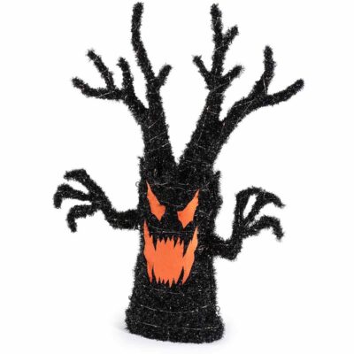 Albero stregato con anima in metallo e luci LED
