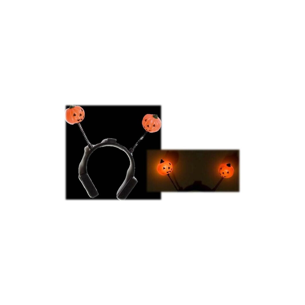Cerchietto con zucche luminose Halloween