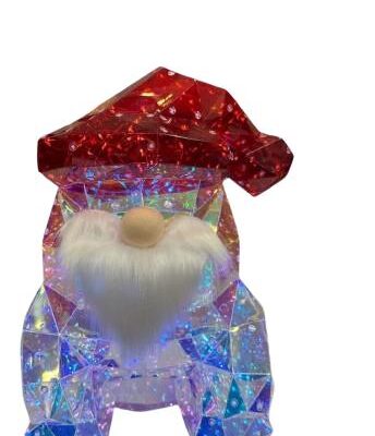 BABBO NATALE PVC CON LUCE LED H. 44 CM