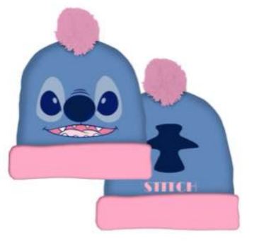 CAPPELLO RISVOLTO E PON PON STITCH