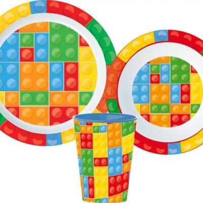 LEGO SET DA PRANZO IN MICRO PLASTICA
