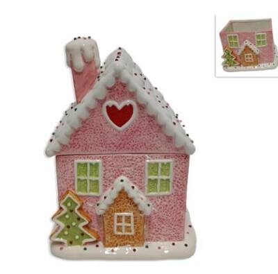 BARATTOLO CASETTA CERAMICA 27
CM DECORO CANDY