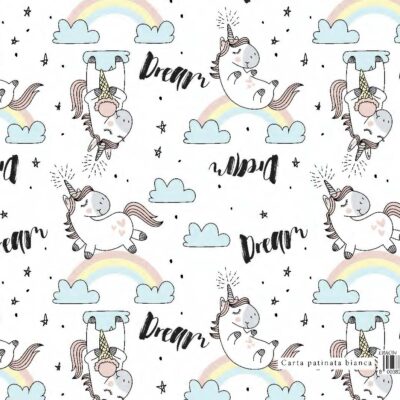 CARTA REGALO 70x100 LITTLE ANIMALS DREAM UNICORNO