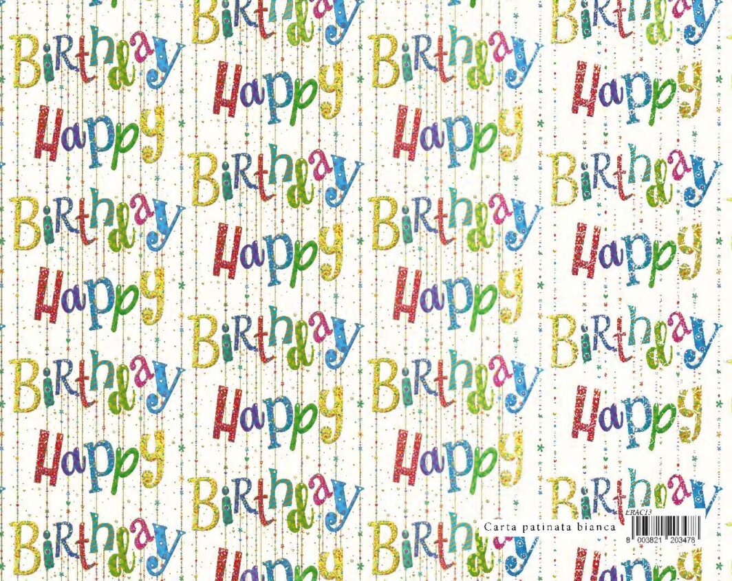 CARTA REGALO 70x100 CANDY CANDY HAPPY BIRTHDAY