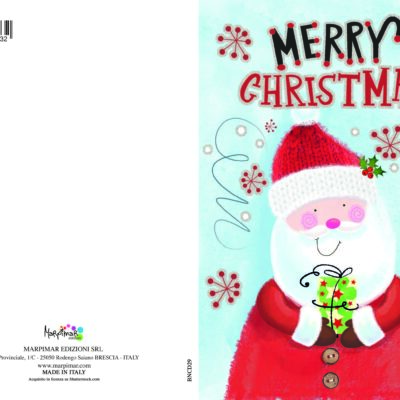 BIGLIETTO BUON NATALE OLOGRAFICO