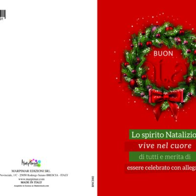 BIGLIETTO  BUON NATALE C/FOIL ORO