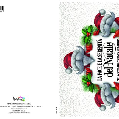 BIGLIETTO  BUON NATALE C/FOIL ARGENTO