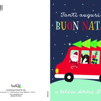 BIGLIETTO BUON NATALE C/GLITTER