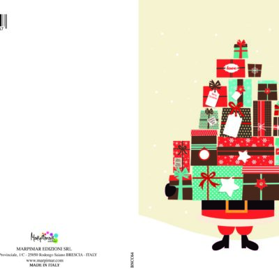 BIGLIETTO BUON NATALE C/GLITTER