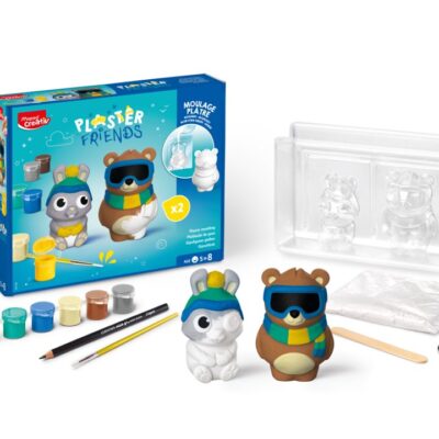 PLASTEN FRIENDS MAPED WINTER BEAR AND RABBIT