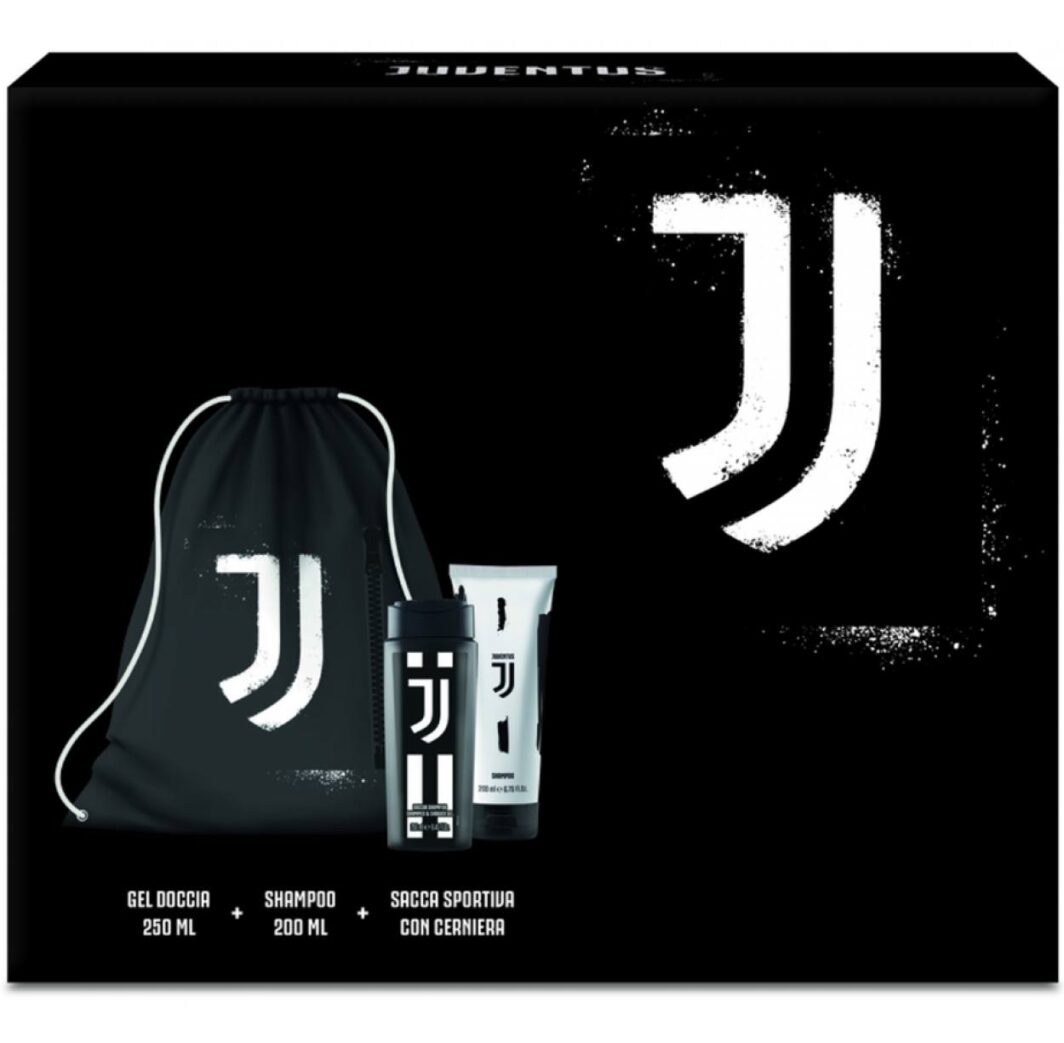 JUVENTUS GIFTSET DOCCIASHAMPOO 250ML + SHAMPOO 200 ML + SACCA