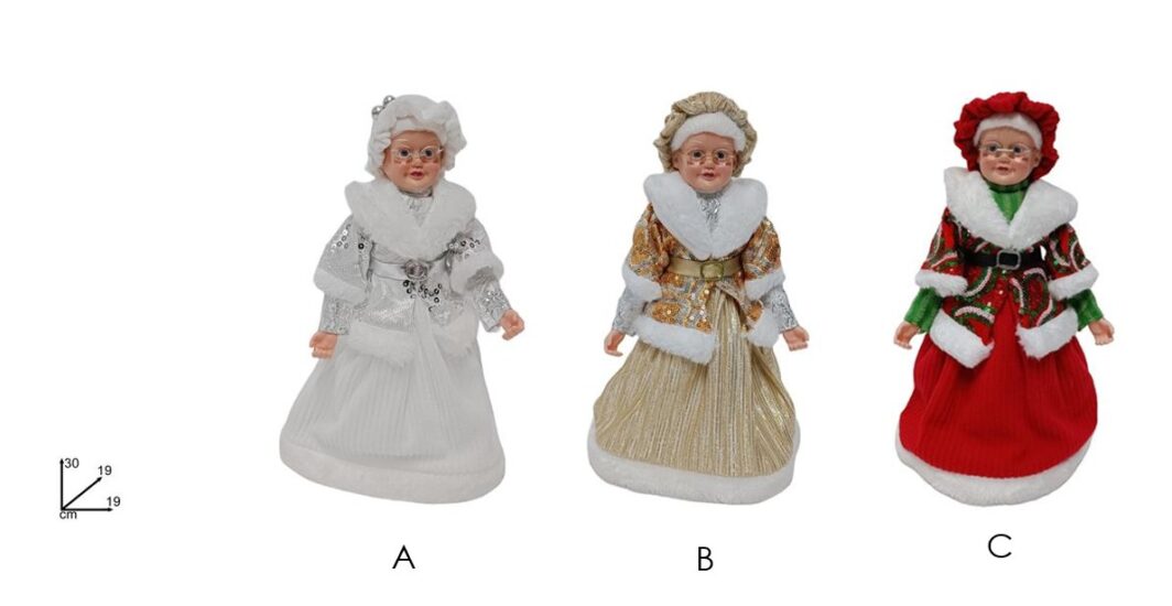 NONNA 30 CM CON ABITO IN PAILETTES