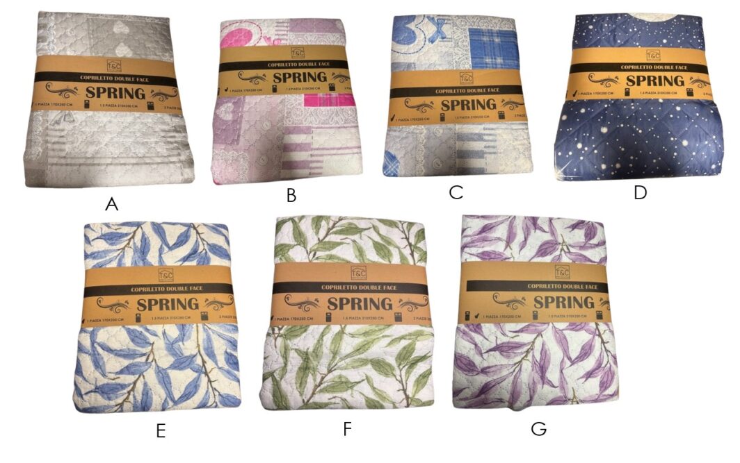 TRAPUNTINO COPRILETTO SPRING DOUBLE FACE 1P