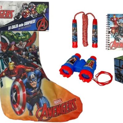 Calza  befana con Accessori e giochi Avengers Marvel