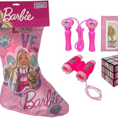 Calza  befana con Accessori e giochi Barbie