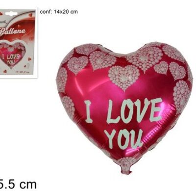 PALLONCINO CUORE I LOVE YOU