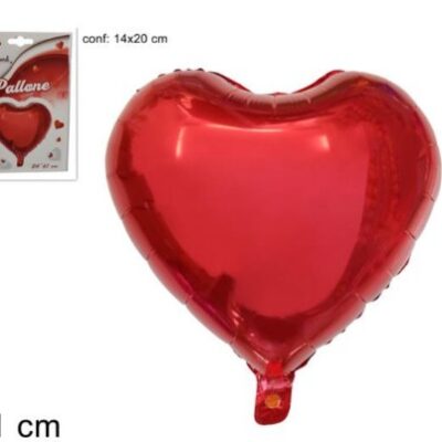 PALLONCINO CUORE ELIO 61 CM ROSSO