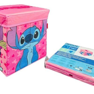 POUF CONTENITORE STITCH ROSA