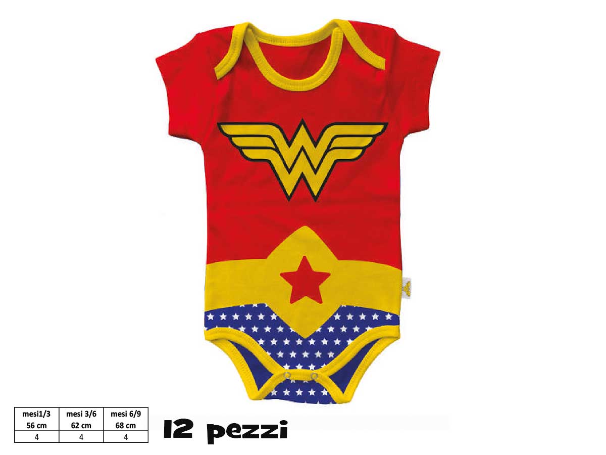 Pigiama Da Bambina Con Manica Corta – Wonder Woman Logo, Morbido Poliestere, Abito Da Notte Ufficiale DC Comics