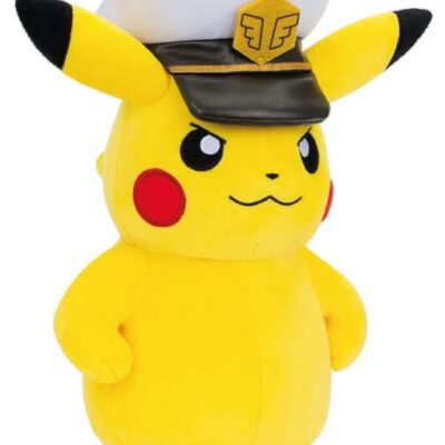 Bandai - Pokémon - Peluche Capitano Pikachu - Peluche 20 cm Morbido -