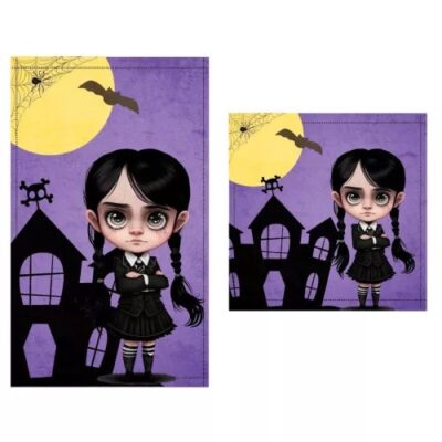 Set asciugamani 1+1 Mercoledì Addams