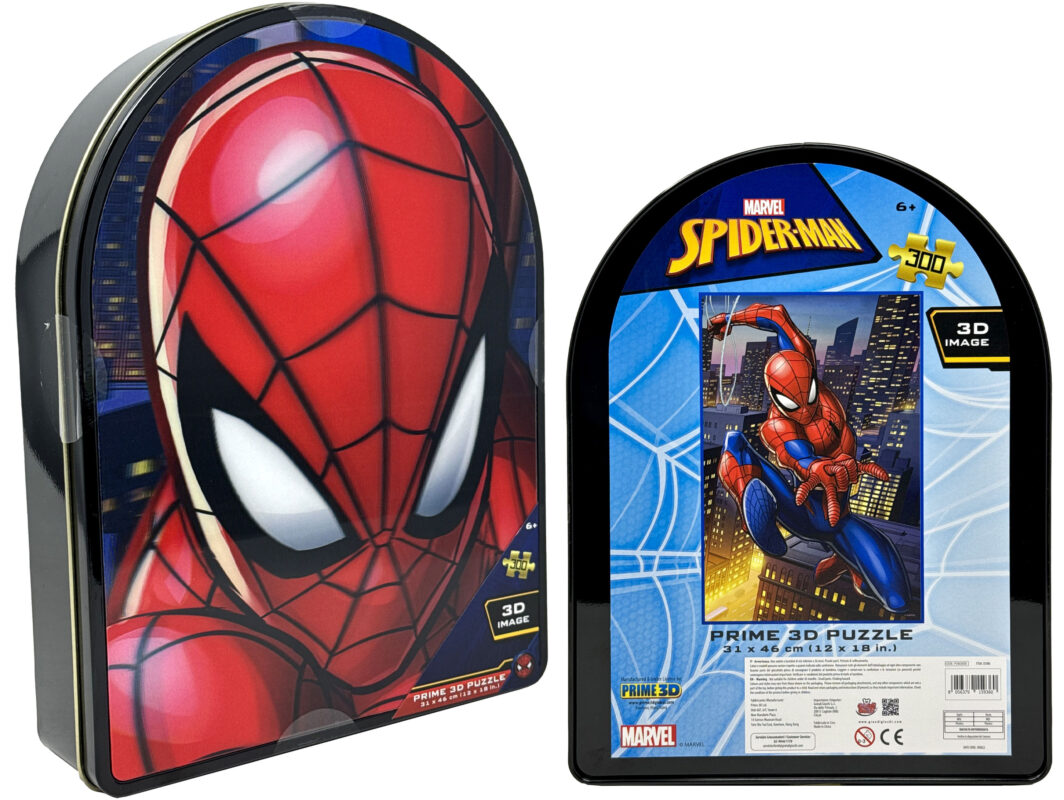 Puzzle 3D latta 300 pezzi 31x46cm Spiderman