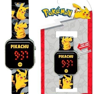 POKEMON Orologio Digitale Quarzo Ragazzi con Cinturino in Silicone POK4322