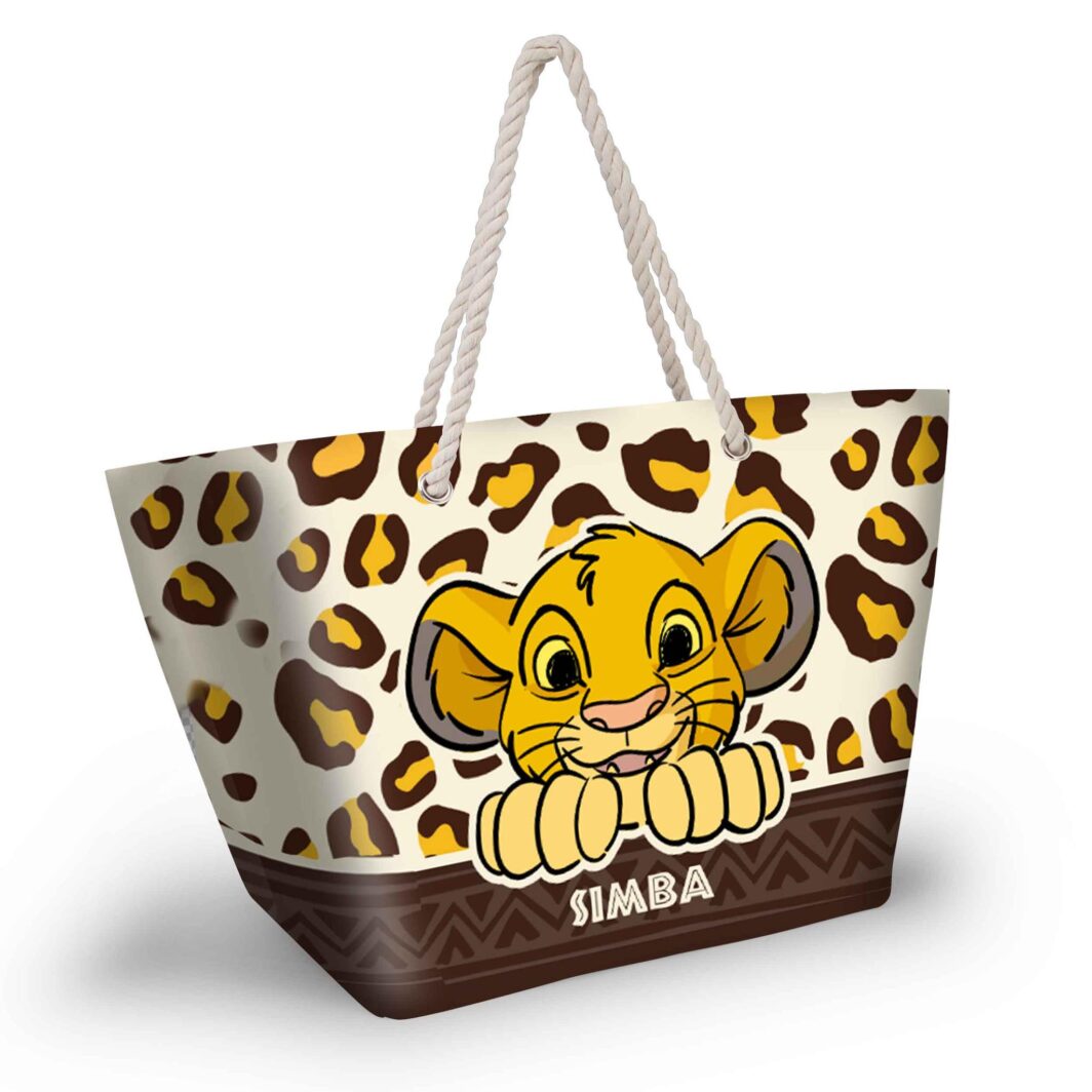 BORSA SPIAGGIA MARE IL RE LEONE LEOPARD