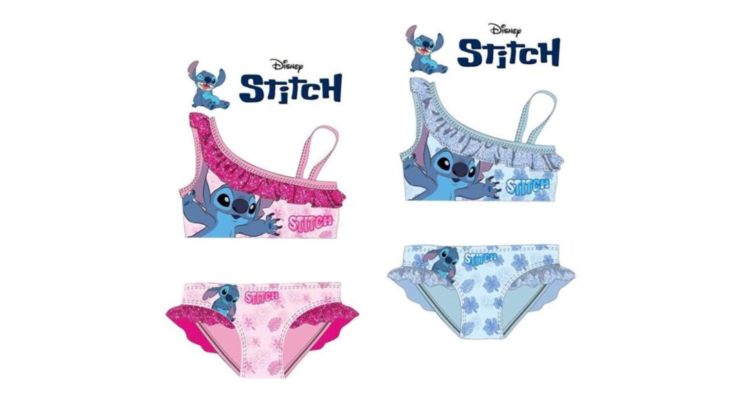 Disney Stitch - Costume da bagno 2 pezzi  bambina