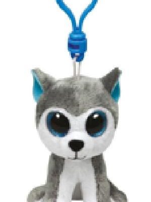 Ty - Anello porta chiavi di Peluche - Beanie Boos Clips - Cane Husky