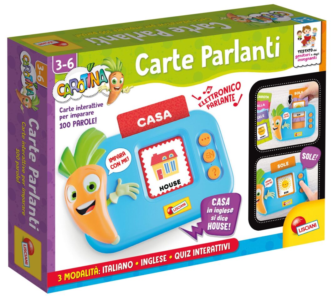 Carotina Carte Parlanti
Per imparare 100 parole!
