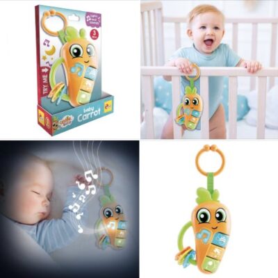 Carotina Baby Carrot
Sonaglio elettronico con giochi pendenti!