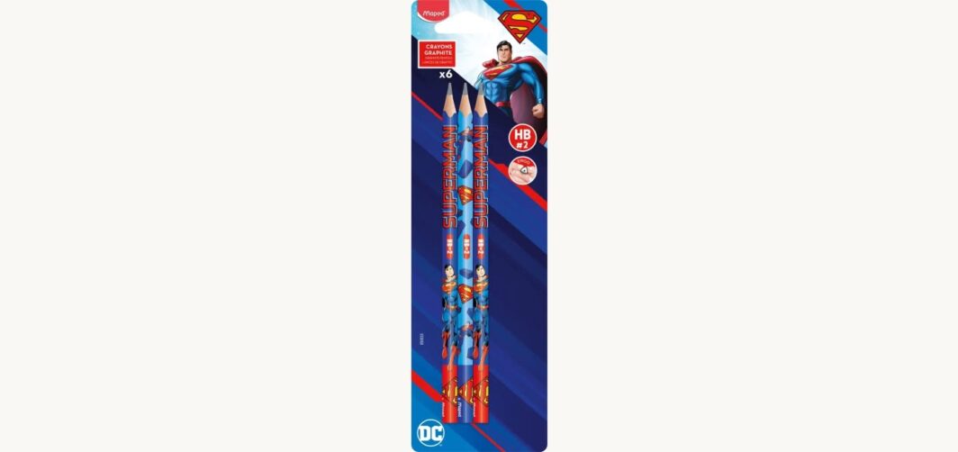 SUPERMAN - 6 HB MATITE DI GRAFITE