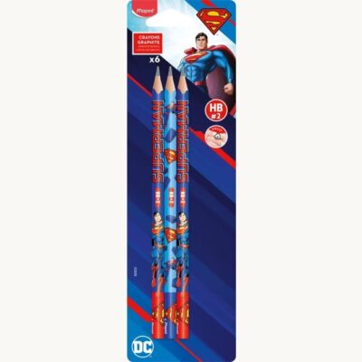 SUPERMAN - 6 HB MATITE DI GRAFITE