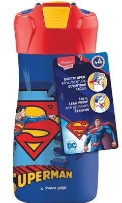 SUPERMEN - BORRACCIA MONOPARETE IN ACCIAIO INOX 430 ML