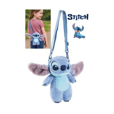 " STITCH "
BORSA in morbido PELUCHE
con tracolla regolabile