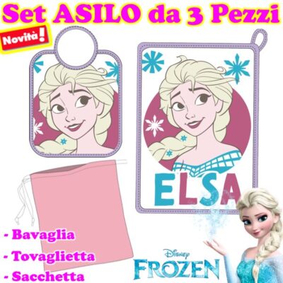 * FROZEN  DISNEY   Set ASILO " 3 PEZZI