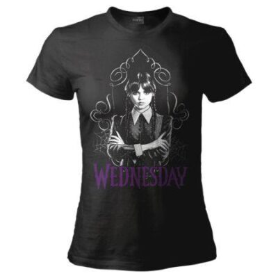 T-Shirt Wednesday - Mercoledì Addams - woman - WED01D.NR