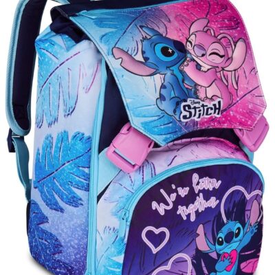 Seven Disney Stitch e Angel - Zaino estensibile per scuola elementare