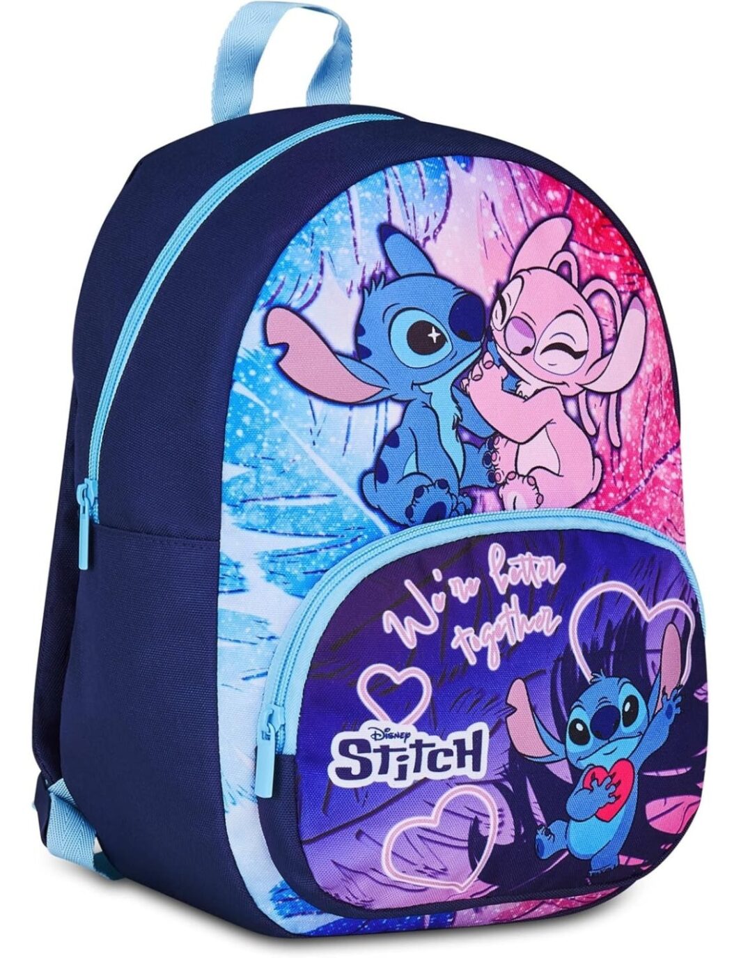 Seven Disney Stitch e Angel - Zaino Asilo e Tempo Libero per bambini
