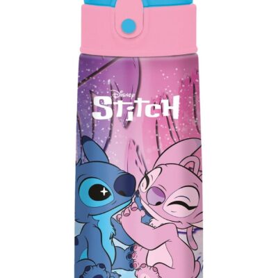 Seven Disney Stitch e Angel - Borraccia termica per bambini con cannuccia 460ml