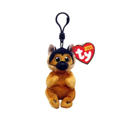 T43110 Ty - Beanie Bellies Clip - Portachiavi peluche Pastore tedesco - Ace