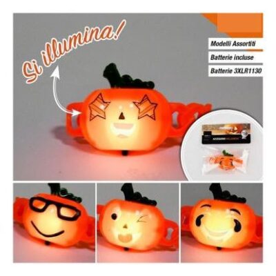 BRACCIALETTO HALLOWEEN CON LUCE E BATT. INCLUSE