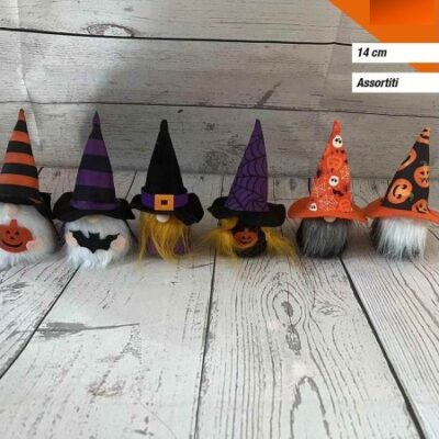 GNOMO HALLOWEEN CM. 14 ASSORTITO POLIESTERE