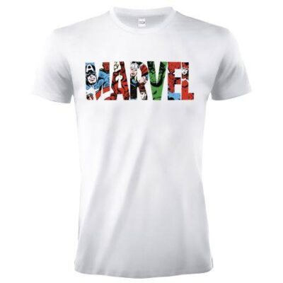 T-Shirt Marvel Logo Fumetti - MAR4.BI