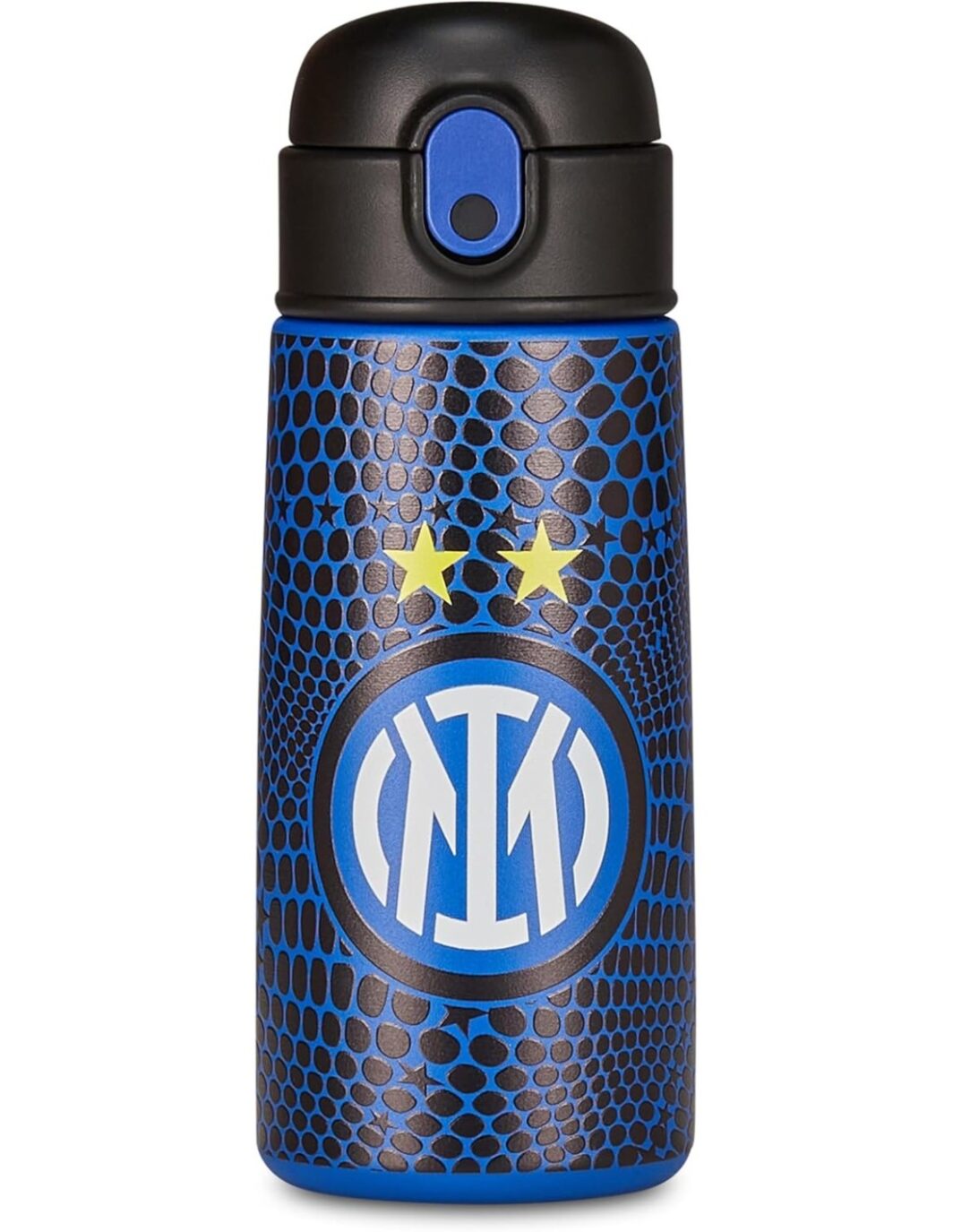 Seven Inter - Borraccia termica per bambini con cannuccia 460ml