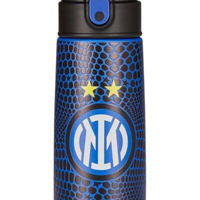 Seven Inter - Borraccia termica per bambini con cannuccia 460ml