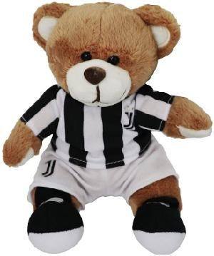 Juventusr Teddy Bear Ufficiale, Orsacchiotto Peluche, Nerobianco,