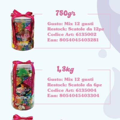GOMMOSE MIX 12 GUSTI 350GR/ 750 GR/ 1,3 KG/ 2KG